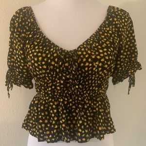 PACSUN L.A HEARTS floral blouse